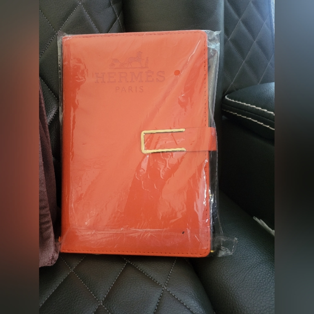 Hermes Brown Small Tote Bag And NoteBook - Picture 3 of 11